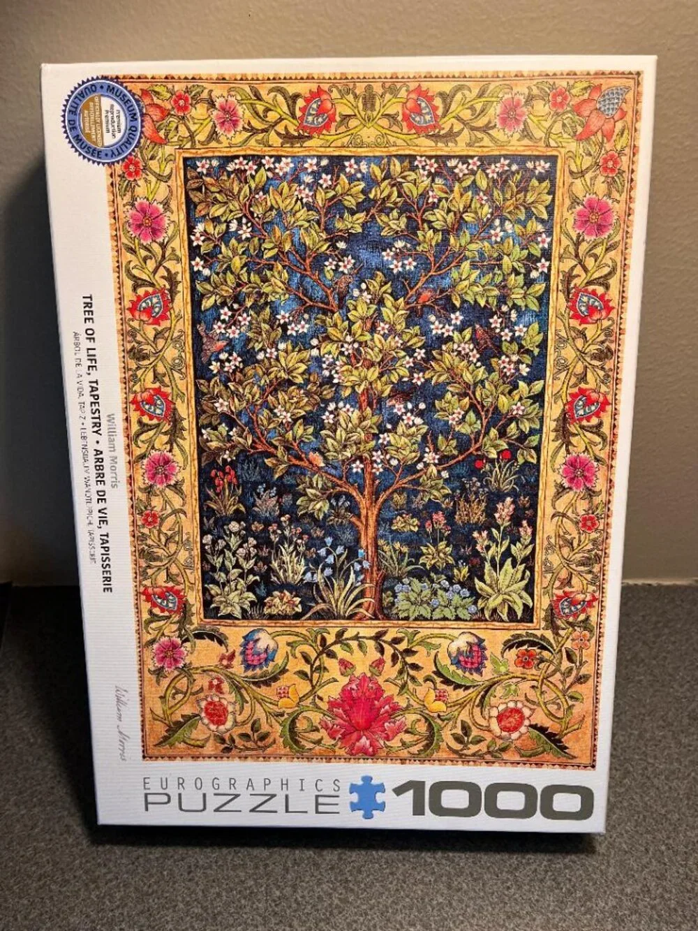 Eurographics Tree of Life Tapestry 1000 Piece Jigsaw Puzzle COMPLETE
